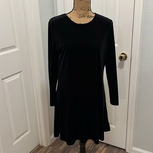 90’s velvet long sleeve swing dress Hunt Club size 8